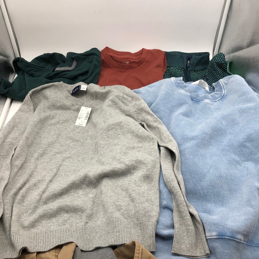 Boys Size 10-12 (L) Long Sleeve T-Shirts BUNDLE Sweater Gap Jordan Tea - Picture 6 of 11